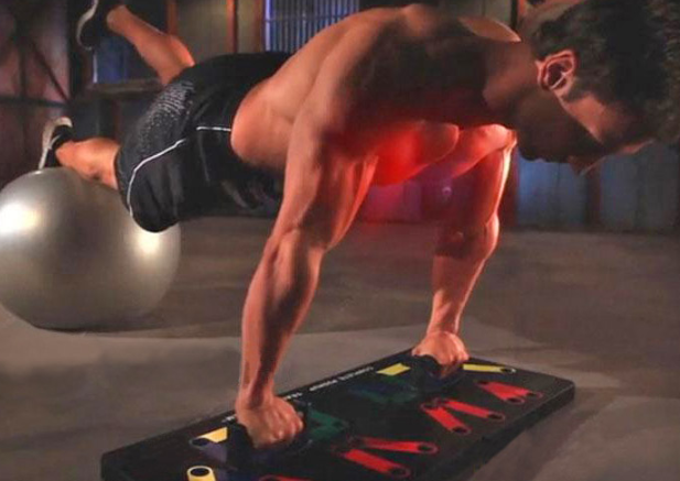 Portable Push 9 in 1 System Push-up Bracket Board for Home Fitness Training - Blue Force Sports
