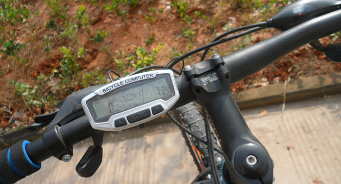 Mountain bike speedometer with blue luminous - Blue Force Sports
