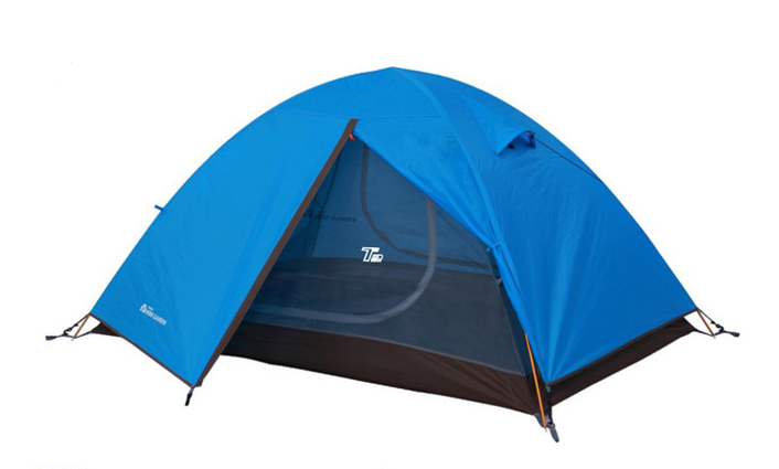 Double Aluminum Pole Rainproof Canopy Camping Climbing Tent - Blue Force Sports