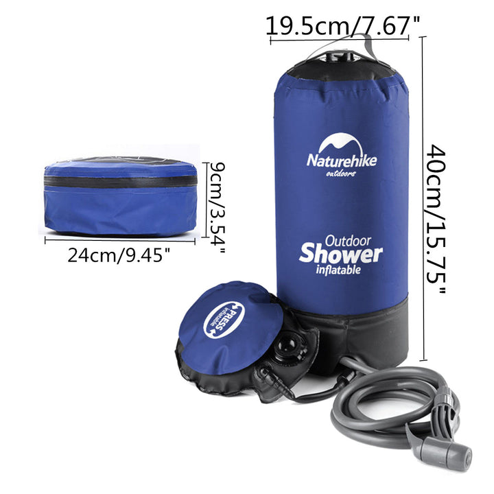 Outdoor Shower Bag Camping Folding Shower - Blue Force Sports