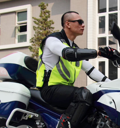 Motorcycle riding reflective vest - Blue Force Sports
