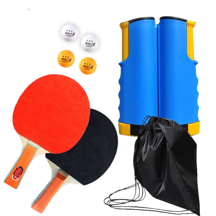 Retractable and Portable Table Tennis Racket Set - Blue Force Sports