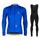 Spring and Autumn Summer Thin Long Sleeve Cycling Jersey - Blue Force Sports
