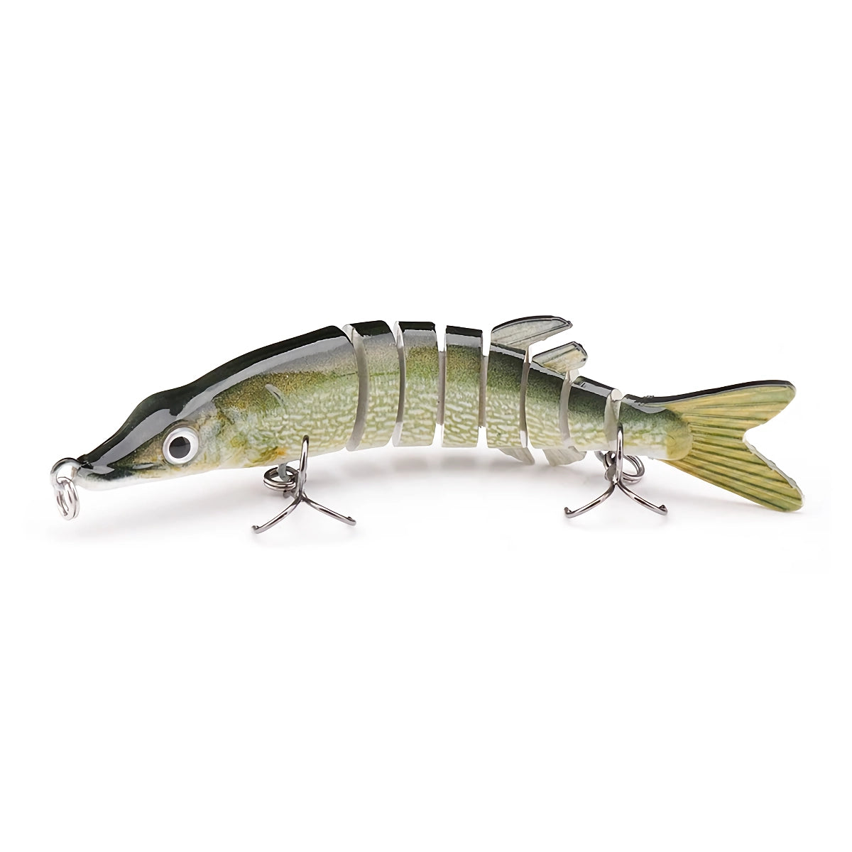 Señuelo de pesca Mini Pike Crankbait de 10 cm y 8,7 g: Swimbait artificial de hundimiento lento para lucios, lubinas y más