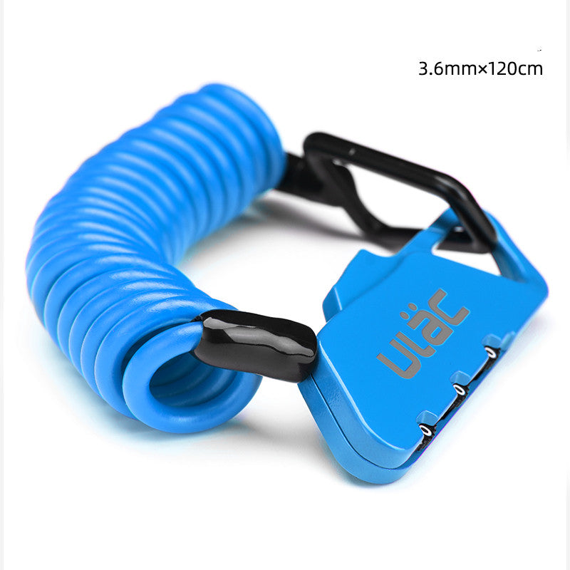 ULAC portable helmet lock luggage lock bike lock - Blue Force Sports