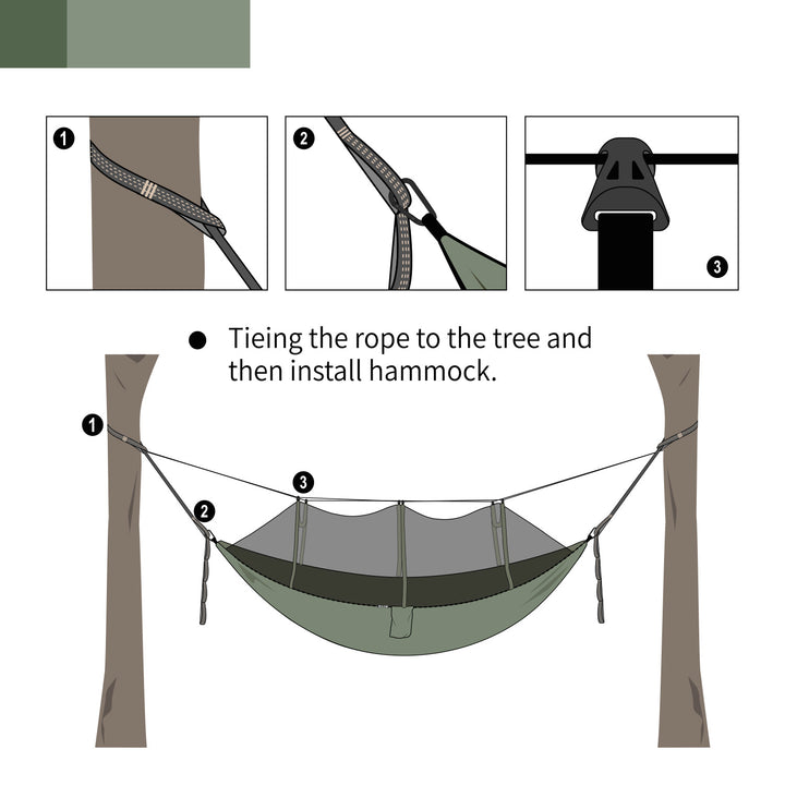 Anti-mosquito hammock - Blue Force Sports