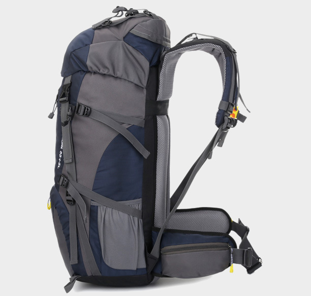 Mountaineering waterproof outdoor sports nylon bag Wild camping backpack Rainproof 60L mountaineering bag wholesale - Blue Force Sports