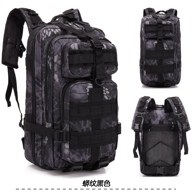 Camouflage Backpack Outdoor Sports Upgraded 3P Bag Camouflage Backpack Tactical Backpack Outdoor Camping Travel - Blue Force Sports