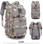 Camouflage Backpack Outdoor Sports Upgraded 3P Bag Camouflage Backpack Tactical Backpack Outdoor Camping Travel - Blue Force Sports