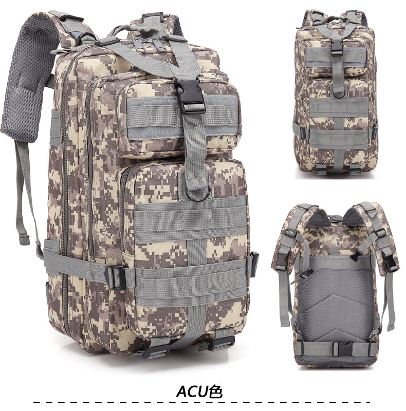 Camouflage Backpack Outdoor Sports Upgraded 3P Bag Camouflage Backpack Tactical Backpack Outdoor Camping Travel - Blue Force Sports