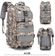 Camouflage Backpack Outdoor Sports Upgraded 3P Bag Camouflage Backpack Tactical Backpack Outdoor Camping Travel - Blue Force Sports