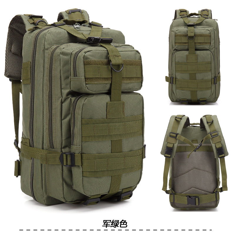 Camouflage Backpack Outdoor Sports Upgraded 3P Bag Camouflage Backpack Tactical Backpack Outdoor Camping Travel - Blue Force Sports