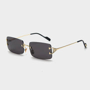Rimless cut edge sunglasses - Blue Force Sports