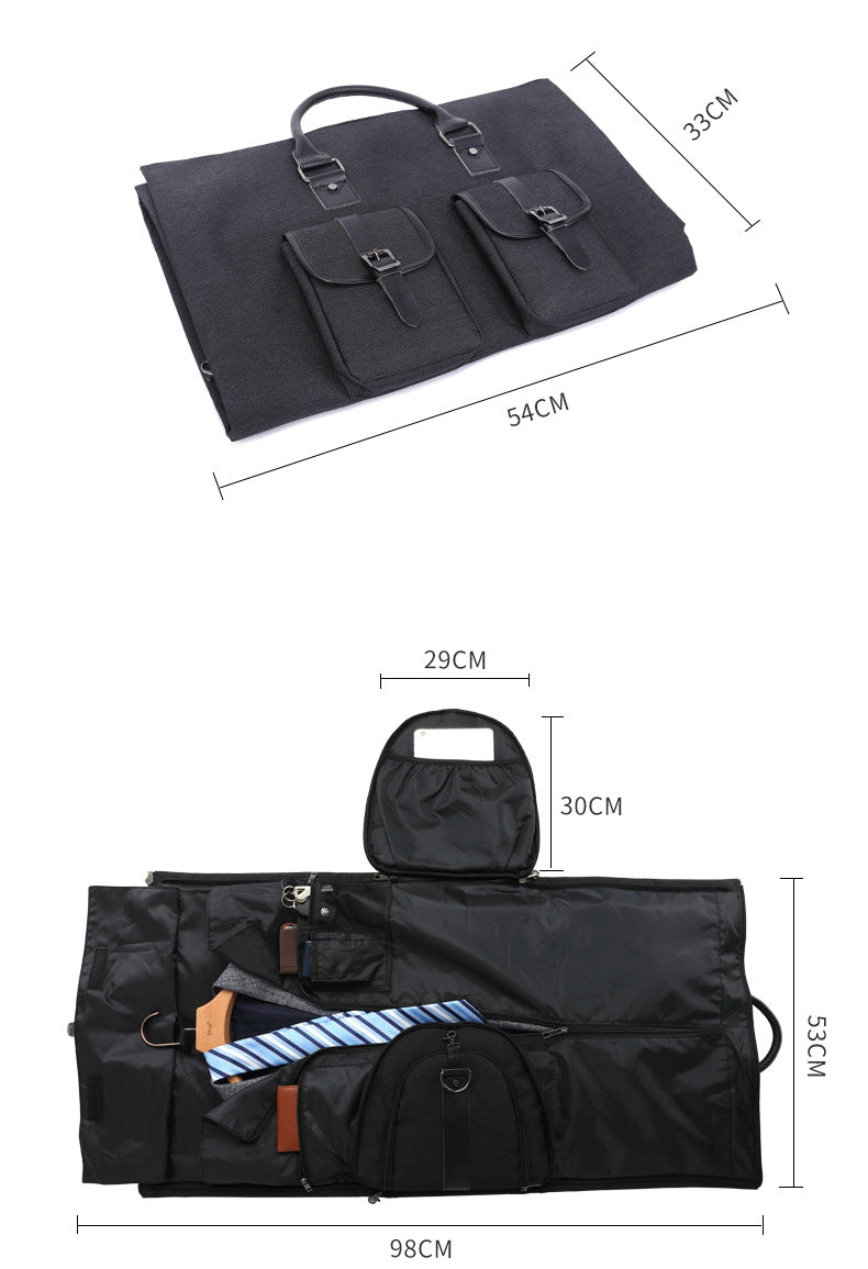 Men Travel Bag & Cationic letter wash bag - Blue Force Sports