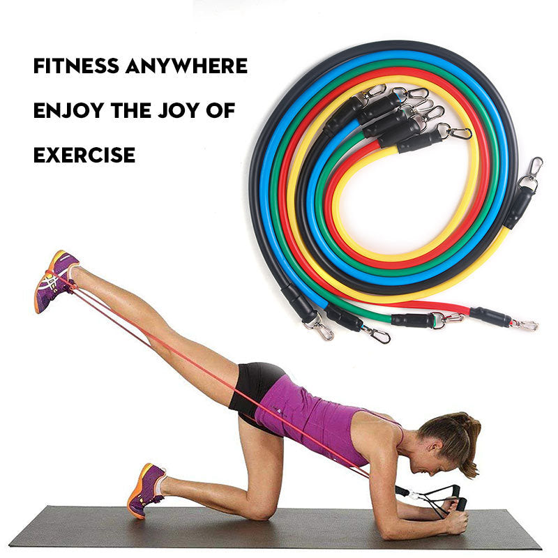 Pull Rope Elastic Rope Strength Training Set - Blue Force Sports