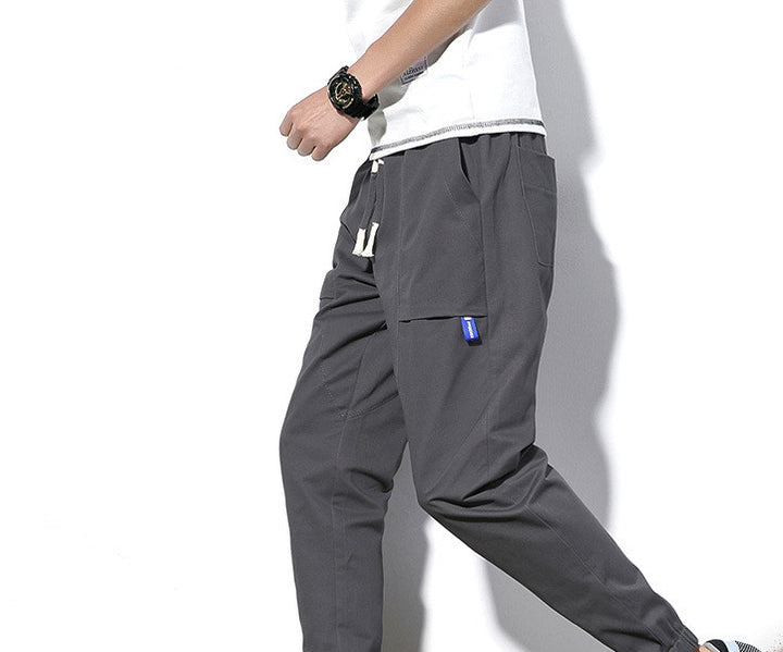 Men's casual pants Korean large men's sports pants - Blue Force Sports