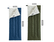 Camping Thin Portable Envelope Cotton Sleeping Bag - Blue Force Sports
