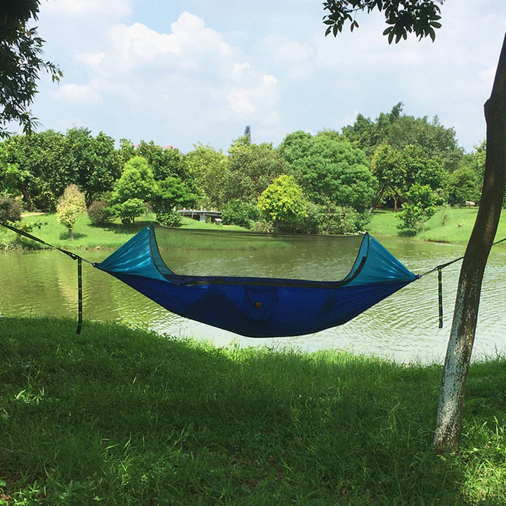 Anti-mosquito outdoor sunscreen camping hammock - Blue Force Sports