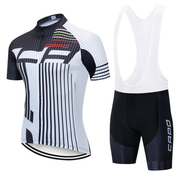 Cycling Jersey Short Sleeve Suit Men Summer - Blue Force Sports