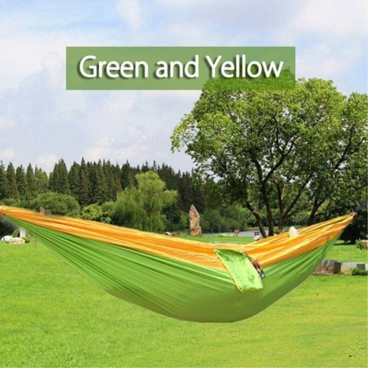 Backpacking Hammock - Portable Nylon Parachute Outdoor Double Hammock - Blue Force Sports