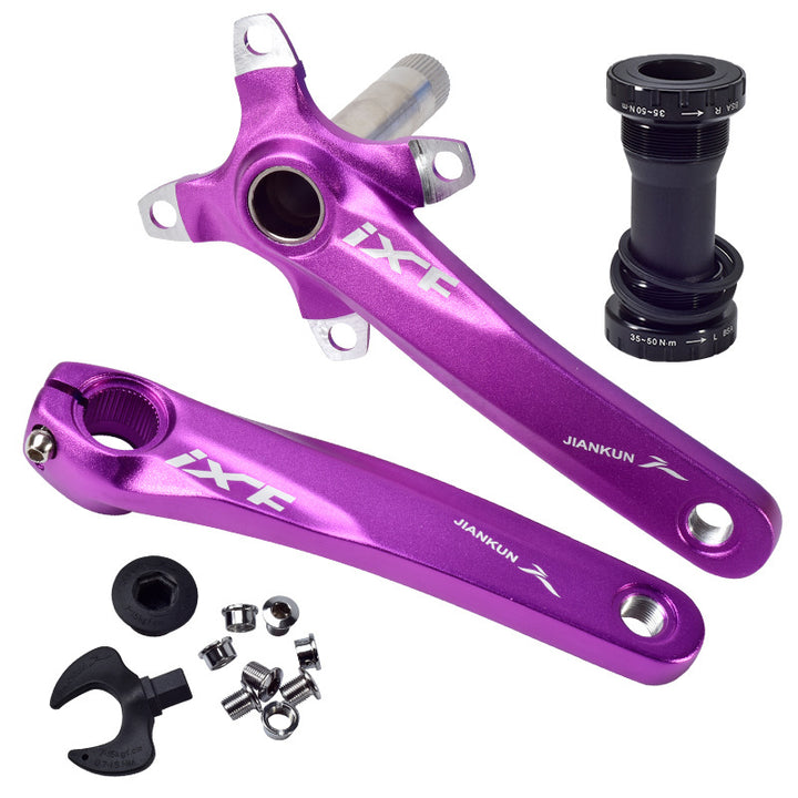 Mountain Bike Hollow Integrated Aluminum Alloy Crank - Blue Force Sports