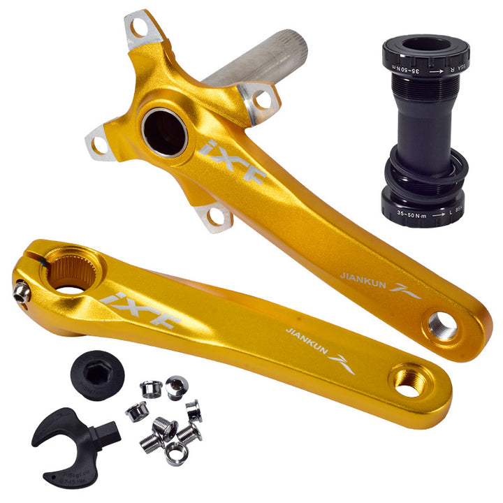 Mountain Bike Hollow Integrated Aluminum Alloy Crank - Blue Force Sports