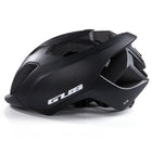 Bicycle Helmet LED Light Rechargeable Intergrally-molded Cycling Helmet Mountain Road Bike Helmet Sport Safe Hat - Blue Force Sports