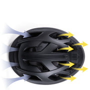 Bicycle Helmet LED Light Rechargeable Intergrally-molded Cycling Helmet Mountain Road Bike Helmet Sport Safe Hat - Blue Force Sports