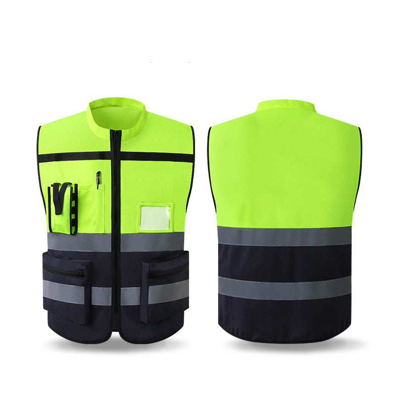 LIKAI Reflective Vest Construction Protective Clothing Leadership Jacket - Blue Force Sports