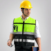 LIKAI Reflective Vest Construction Protective Clothing Leadership Jacket - Blue Force Sports