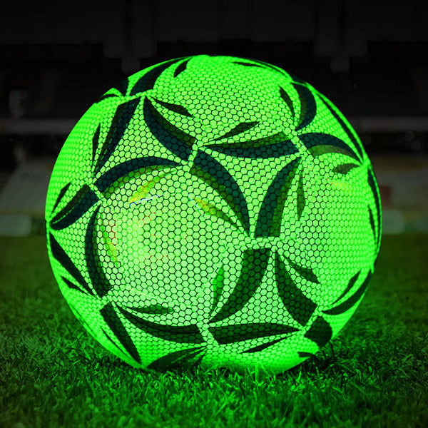 Luminate Soccer Practice Football Glowing Training Ball - Blue Force Sports