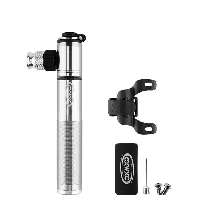 Portable Hand Push Mini Bicycle Pump - Blue Force Sports