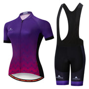 Cycling Jersey Chort-sleeved Suspender Suit - Blue Force Sports