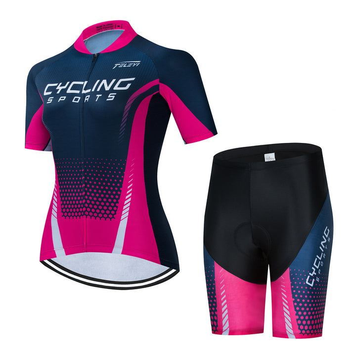 Summer Cycling Wear Short-sleeved Suit For Men And Women - Blue Force Sports