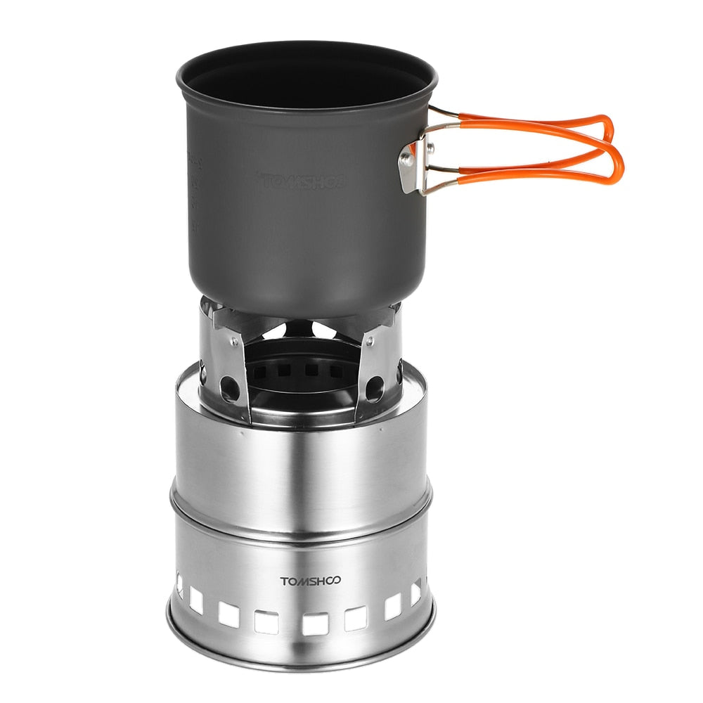 Portable Folding Windproof Wood Burning Stove Compac - Blue Force Sports