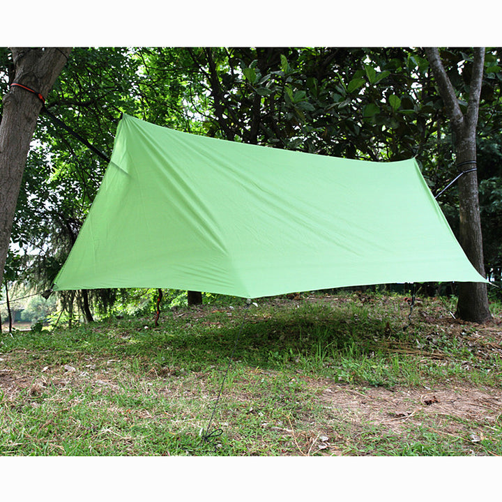 Outdoor Canopy Camping Poleless Tent Hammock Awning Camping Mat Shelter Sunshade Protection - Blue Force Sports