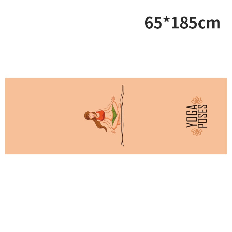 Printed Yoga Towel Portable Yoga Towel Non-Slip And Environmentally Friendly Yoga Towel - Blue Force Sports