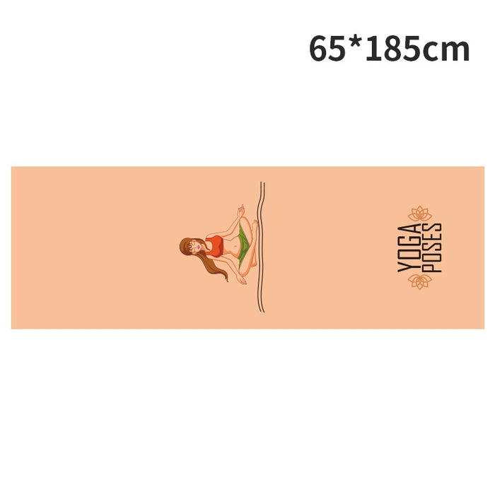 Printed Yoga Towel Portable Yoga Towel Non-Slip And Environmentally Friendly Yoga Towel - Blue Force Sports