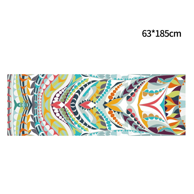 Printed Yoga Towel Portable Yoga Towel Non-Slip And Environmentally Friendly Yoga Towel - Blue Force Sports
