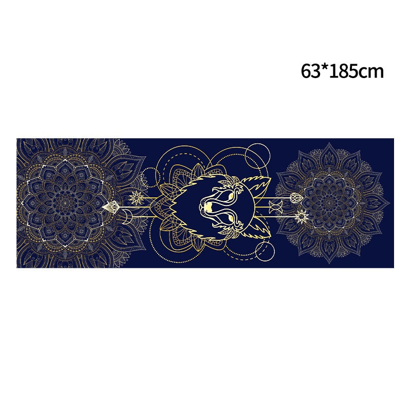 Printed Yoga Towel Portable Yoga Towel Non-Slip And Environmentally Friendly Yoga Towel - Blue Force Sports