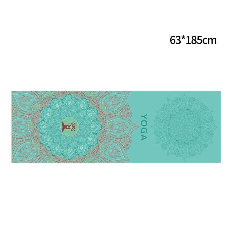 Printed Yoga Towel Portable Yoga Towel Non-Slip And Environmentally Friendly Yoga Towel - Blue Force Sports