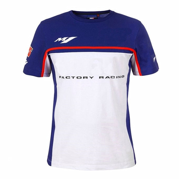 Digital Printed Racing Suit Motorcycle Short-sleeved T-shirt - Blue Force Sports