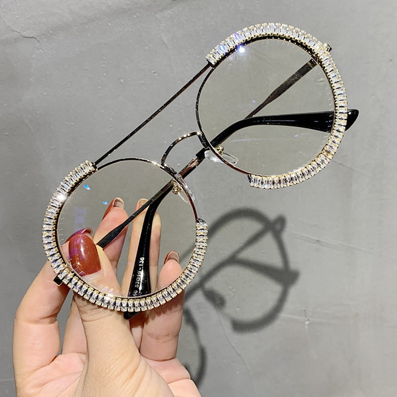 Fashion Retro Round Sunglasses - Blue Force Sports