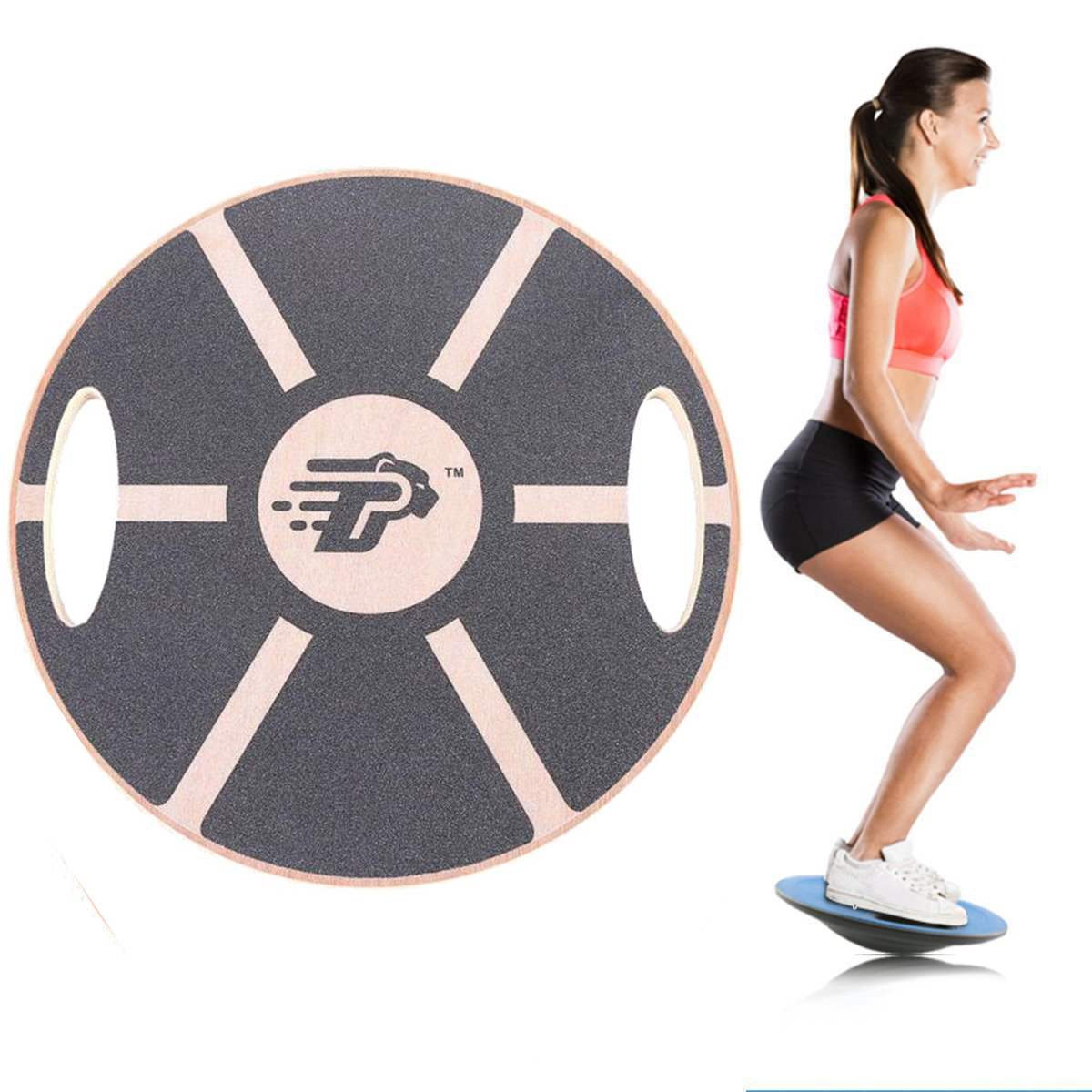 Wooden Octagonal Balance Trainer Board Twist Board Workout Balance Training  Sport Yoga Fitness Tool - Blue Force Sports
