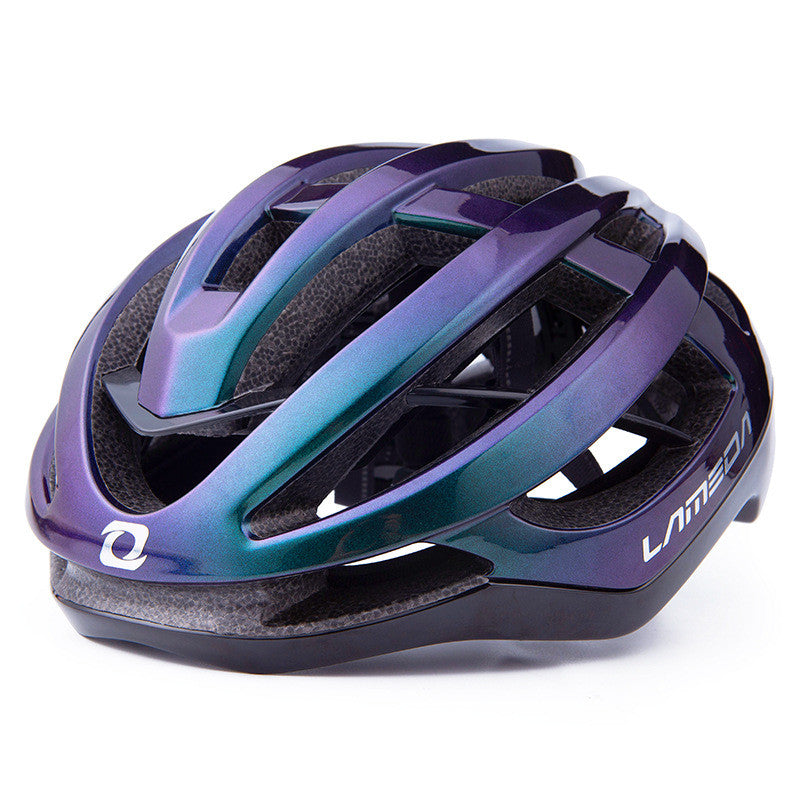 One-Piece Formation Of Colorful Pneumatic Helmet - Blue Force Sports
