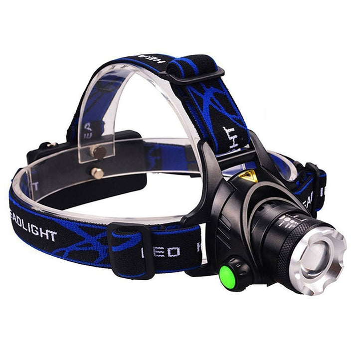 Adjust Telescopic Fishing Strong Light Zoom Headlight Outdoor Fishing Headlight - Blue Force Sports