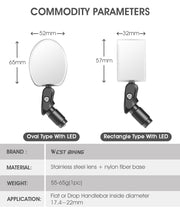 Bicycle Convex Rearview Mirror Riding Equipment - Blue Force Sports