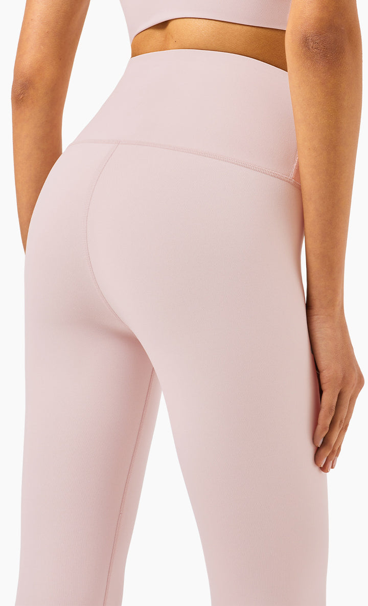 Women's Nude Yoga Pants High Waist Tight-Fitting Peach Hips Sports Fitness Pants - Blue Force Sports