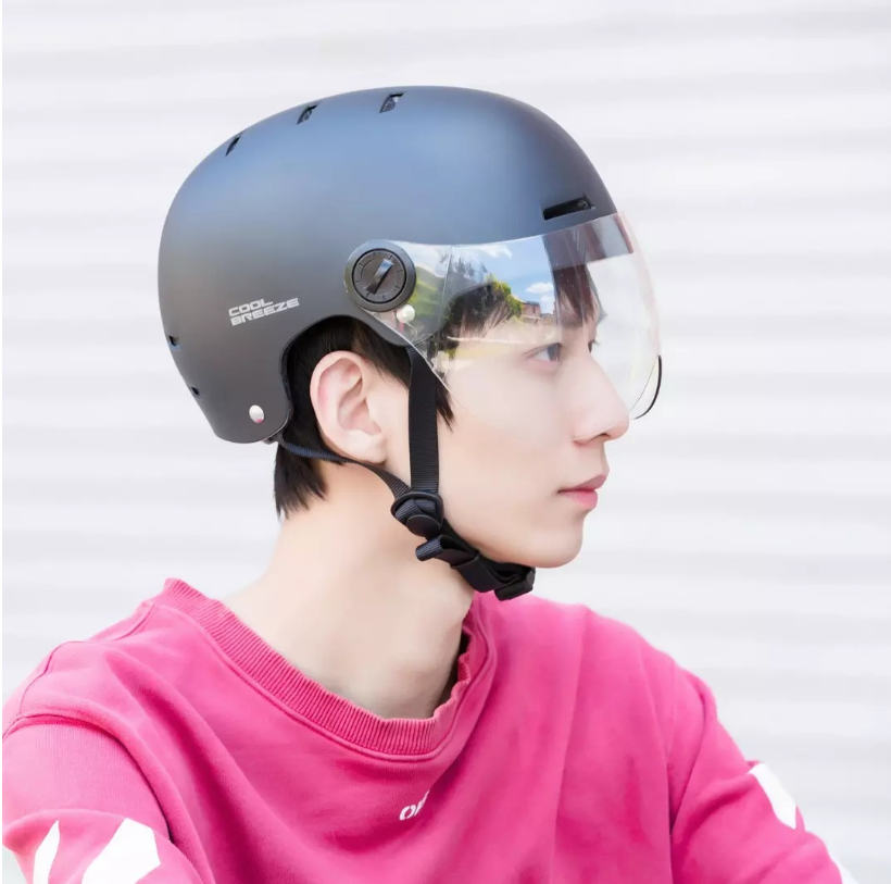 Cool Wind Riding Helmet, Shock Absorption, Shock Resistance, Comfort, Heat Absorption, Ventilation, Head Circumference Adjustment Helmet - Blue Force Sports