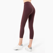 Yoga Pants Women's High-Waisted Abdomen And Hips Cropped Fitness Pants - Blue Force Sports